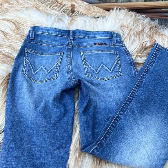 Wrangler Willow the ultimate riding Jean high rise straight leg elastic sz 7 - Picture 6 of 10